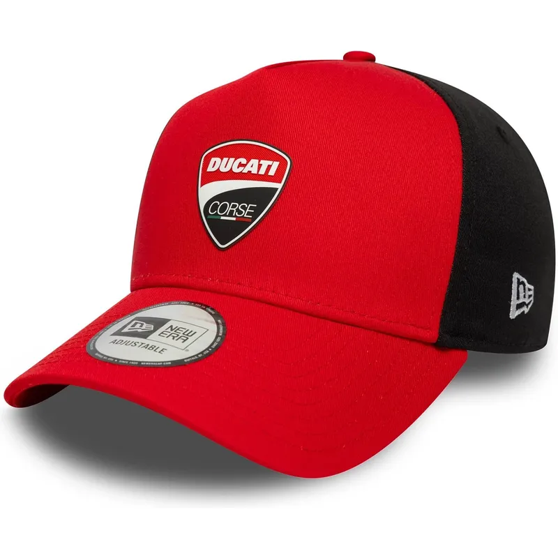 gorra-curva-roja-snapback-9forty-e-frame-de-ducati-motor-motogp-de-new-era