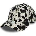 gorra-curva-negra-y-blanca-ajustable-para-mujer-9forty-cow-midi-de-new-york-yankees-mlb-de-new-era