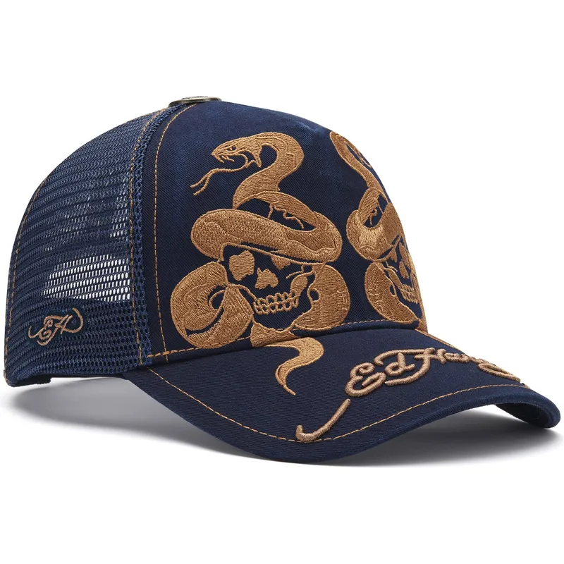 trucker-skull-and-snakes-graphic-ed-hardy