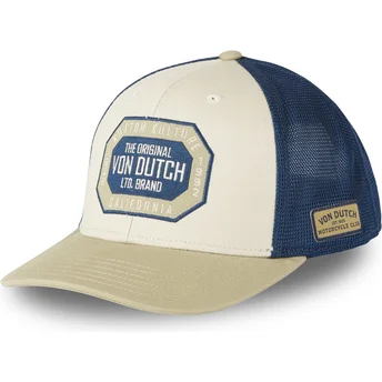 Καπέλο trucker μπεζ και μπλε SEM10 της Von Dutch