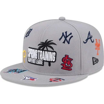 Γκρι επίπεδο καπέλο snapback 9FIFTY Scattered Grapefruit League Logo του MLB της New Era