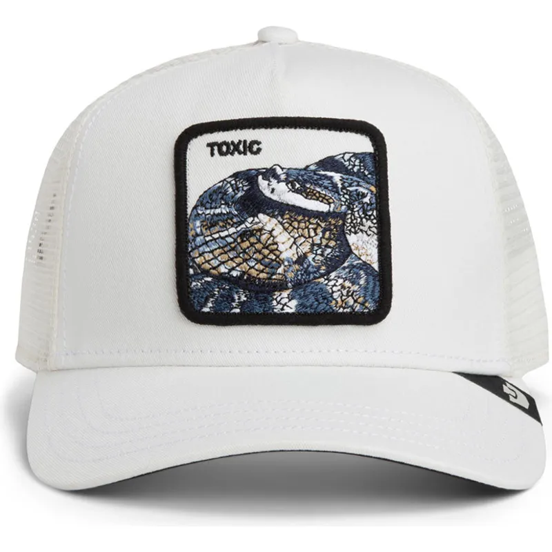 gorra-trucker-blanca-serpiente-toxic-the-farm-de-goorin-bros