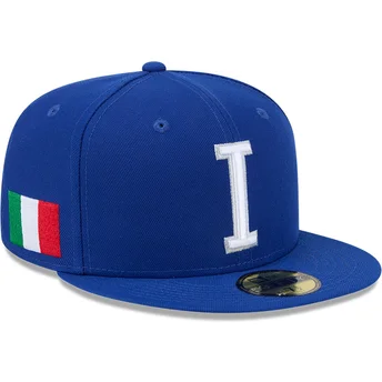 Μπλε επίπεδο καπέλο προσαρμοσμένο 59FIFTY Italy 2026 World Baseball Classic της New Era