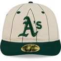 gorra-curva-beige-ajustada-59fifty-retro-crown-linen-de-oakland-athletics-mlb-de-new-era