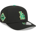 gorra-curva-negra-snapback-9seventy-stretch-snap-saint-patrick-s-day-de-los-angeles-dodgers-mlb-de-new-era