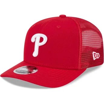 Κόκκινο trucker καπέλο 9SEVENTY Stretch Snap Evergreen των Philadelphia Phillies MLB της New Era