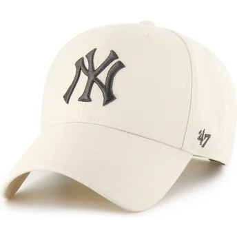Καπέλο με καμπύλη μπεζ snapback MVP των New York Yankees MLB της 47 Brand