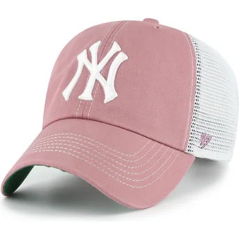 Ροζ trucker καπέλο Clean Up Trawler των New York Yankees MLB της 47 Brand