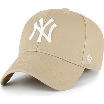 Καπέλο με καμπύλη γείσο khaki ρυθμιζόμενο MVP Legend των New York Yankees MLB της 47 Brand