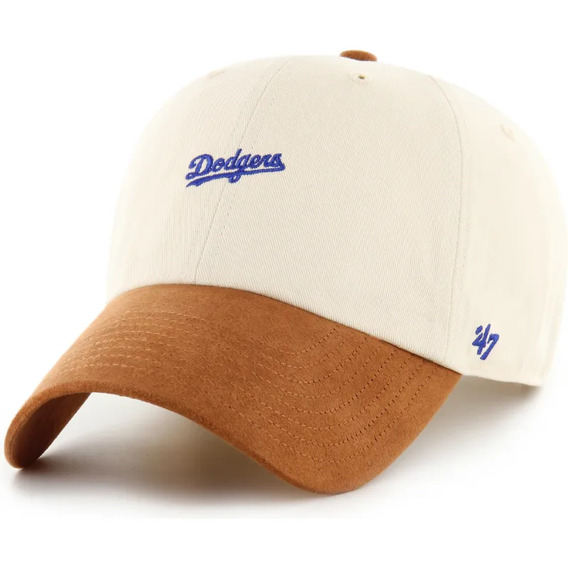 clean-up-mini-script-suede-visor-los-angeles-dodgers-mlb-47-brand