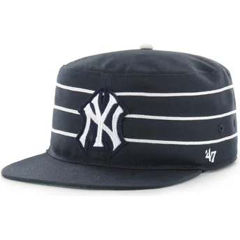 Επίπεδο καπέλο ναυτικό μπλε snapback Pillbox Golden Age των New York Yankees MLB από 47 Brand