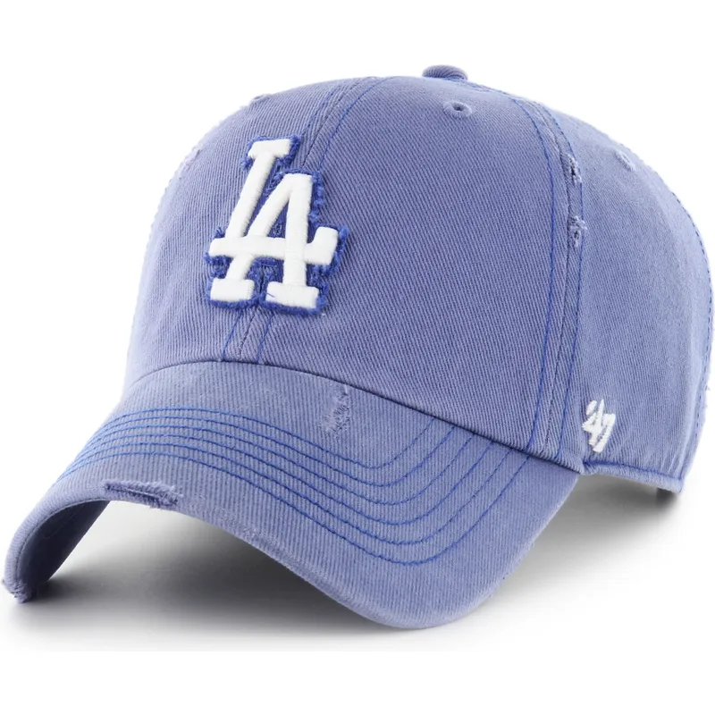 gorra-curva-azul-ajustable-clean-up-weathered-thrift-de-los-angeles-dodgers-mlb-de-47-brand