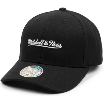 Μαύρο καπέλο με καμπύλη snapback Branded της Mitchell & Ness