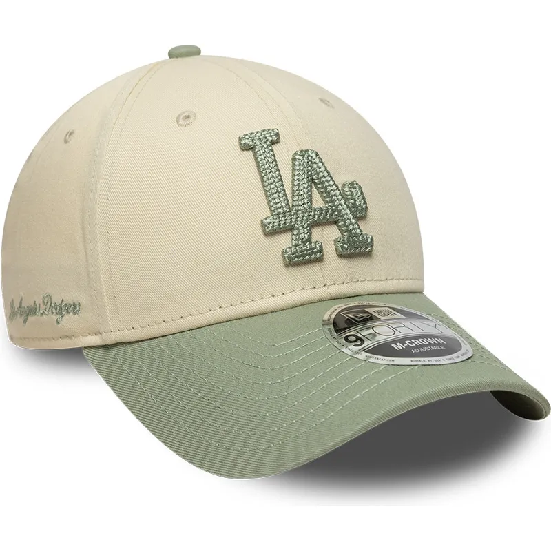 snapback-9forty-m-crown-side-script-los-angeles-dodgers-mlb-new-era