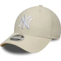 snapback-9forty-m-crown-linen-new-york-yankees-mlb-new-era