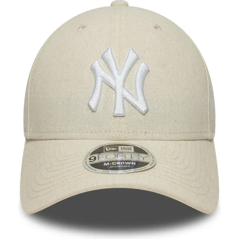 snapback-9forty-m-crown-linen-new-york-yankees-mlb-new-era