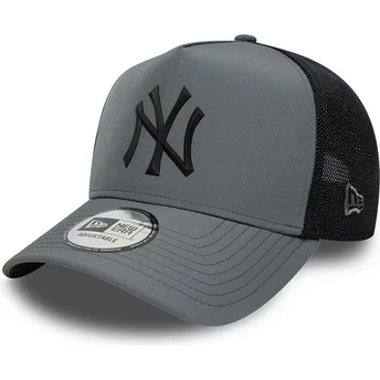 Γκρι trucker καπέλο με μαύρο logo A Frame Sport των New York Yankees MLB της New Era