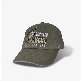 Καπέλο με καμπύλη γείσο σκούρο γκρι ρυθμιζόμενο Records Music Shapes Identity The 90s της Homenage