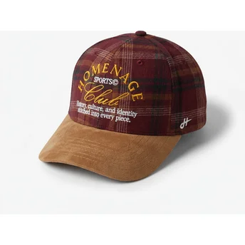 Καπέλο curved πολύχρωμο snapback Plaid Club Sport The Ball της Homenage