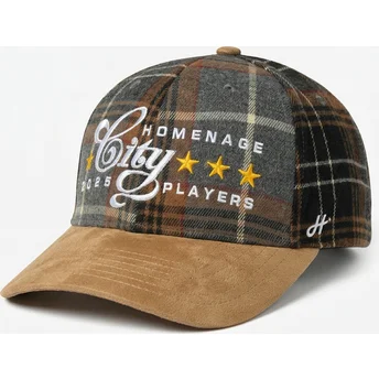 Καπέλο καμπυλωτό πολύχρωμο snapback Plaid Players Sport The Ball της Homenage