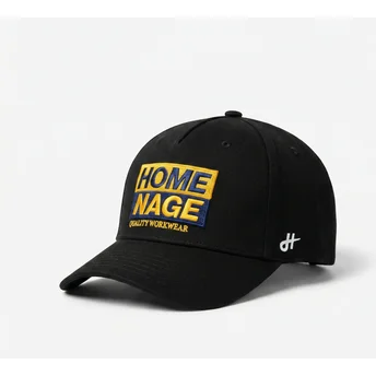 Καπέλο curved μαύρο snapback Decker Workwear The Retro της Homenage