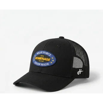 Μαύρο καπέλο trucker Union Workwear The Trucker της Homenage