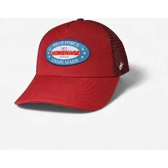 Κόκκινο trucker καπέλο Union Workwear The Trucker της Homenage