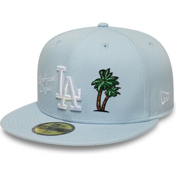 Γαλάζιο επίπεδο καπέλο προσαρμοσμένο 59FIFTY City Icon των Los Angeles Dodgers της New Era