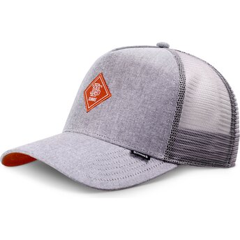 Καπέλο trucker γκρι με κόκκινο logo HFT OxfordContra της Djinns
