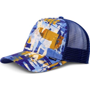 Καπέλο trucker μπλε και καφέ HFT PatternAbstract της Djinns