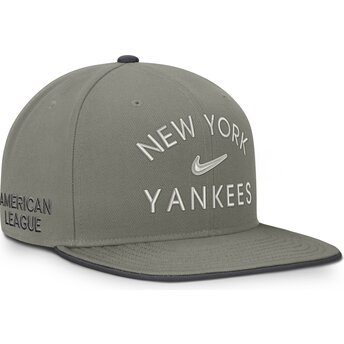 Πράσινο επίπεδο καπέλο snapback Dri-Fit Pro Structured Square Bill των New York Yankees MLB της Nike