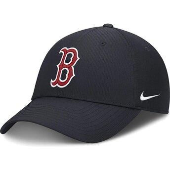 Gorra curva azul marino ajustable Club Structured UV Poly Ripstop de Boston Red Sox MLB de Nike