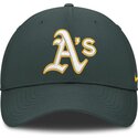 gorra-curva-verde-ajustable-club-structured-uv-poly-ripstop-de-oakland-athletics-mlb-de-nike