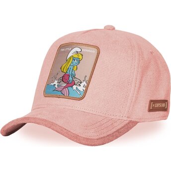 Καπέλα καμπύλη ροζ snapback SMU SUR3B Στρουμφίτα Οι Στρουμφ από Capslab