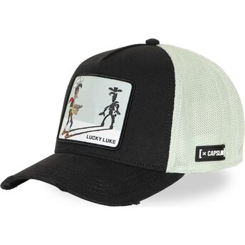 Καπέλο trucker μαύρο και λευκό Lucky Luke LCK3 FLUB από Capslab