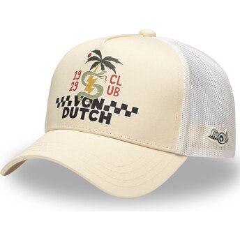 Καπέλα καμπύλη μπεζ snapback SURF10 από Von Dutch