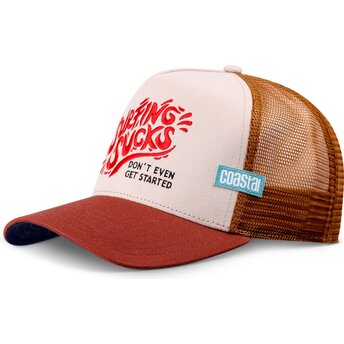 Καπέλα καμπύλη καφέ snapback Surfing Sucks από Coastal