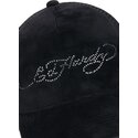 snapback-core-silver-diamante-velour-ed-hardy