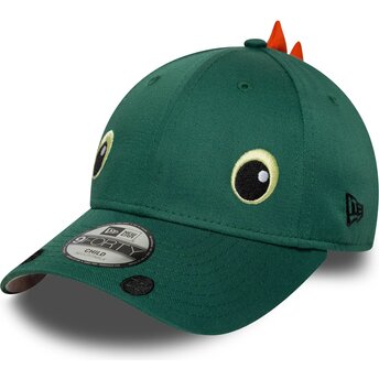 Καπέλα καμπύλη πράσινο snapback για παιδιά 9FORTY Dino Face από New Era