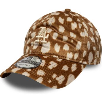 Καπέλα καμπύλη καφέ ρυθμιζόμενη ταινία 9TWENTY Animal Print από Los Angeles Dodgers MLB από New Era