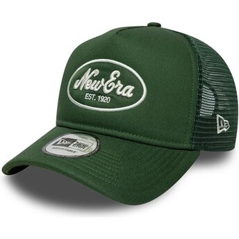 Καπέλα καμπύλη πράσινο snapback A Frame Oval Patch Foam από New Era