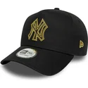 snapback-dorado-e-frame-metallic-outline-new-york-yankees-mlb-new-era