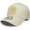 snapback-dorado-e-frame-metallic-outline-new-york-yankees-mlb-new-era