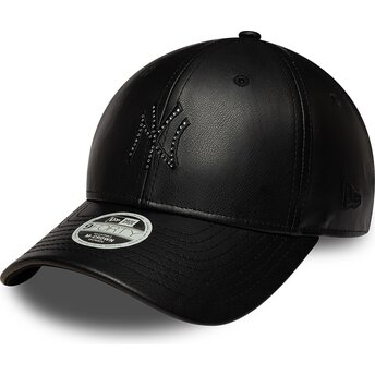 Καπέλα καμπύλη μαύρο snapback 9FORTY M-Crown PU Diamante από New York Yankees MLB από New Era