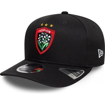 Καπέλα καμπύλη μαύρο snapback 9SEVENTY Stretch Snap Lily από Rugby Club Toulonnais French Rugby Federation FFR από New Era