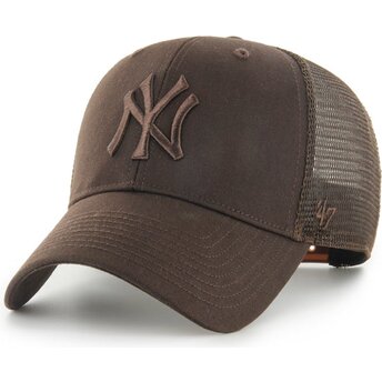 Καπέλα καμπύλη καφέ snapback MVP Branson από New York Yankees MLB από 47 Brand