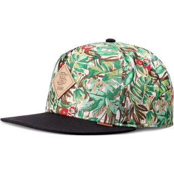 Καπέλα επίπεδη πράσινο snapback Woven Jungle από Djinns