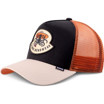 Καπέλα καμπύλη μαύρο snapback HFT Rose Kraken από Djinns