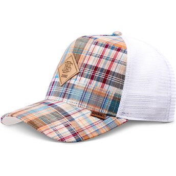 Καπέλα καμπύλη πολύχρωμο snapback HFT Patch Check Turquoise από Djinns