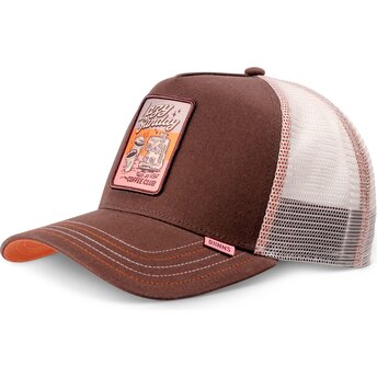 Καπέλα καμπύλη καφέ snapback HFT LSCC Funky Patch από Djinns